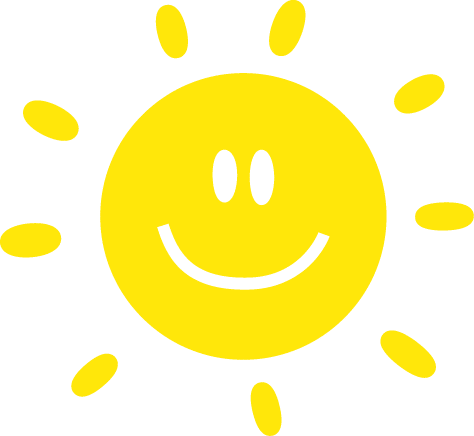 WPD-Branding Visuals-0725-45 Smiling sun graphic used in Wilmington Pediatric Dentistry branding.